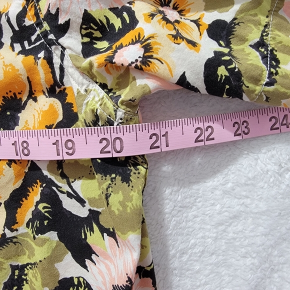 Levis Mens Short Sleeve Hawaiian Floral Button Down Shirt 2 Pocket Size M - Picture 12 of 13